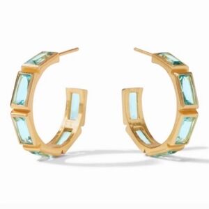 Julie Vos Baguette Hoop Earring